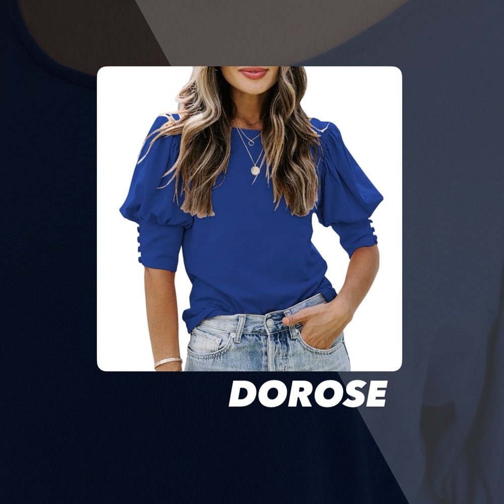 EUC Dorose Puff Sleeve Tee Shirt